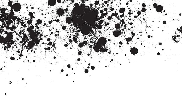 Arte de negro monocromo arenoso grunge textura en blanco antecedentes vector