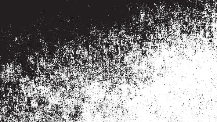 Black Abstract Grunge Texture Overlay on White Background, Art