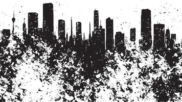 Black and White Abstract Gritty Grunge Texture for Background vector