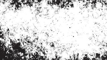 Black and White Abstract Grunge Texture Overlay vector