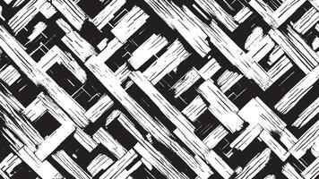 Intricate Black Grunge Texture on White Background vector