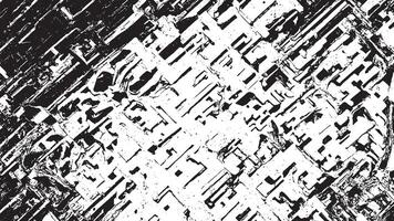 Black Gritty Grunge Texture on White Background, Abstract Overlay vector