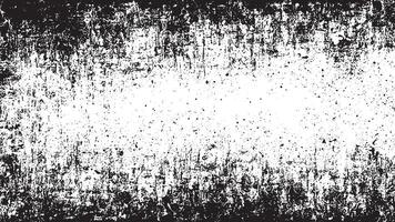 Black Gritty Grunge Texture on White Background, Abstract Overlay vector