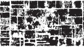 Detailed Black Monochrome Abstract Grunge Texture on White Background, Art vector