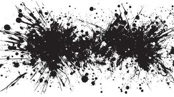 Intricate Black Gritty Texture Overlay on White Background vector