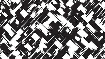 Black Monochrome Abstract Grunge Texture on White Background vector