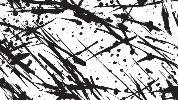 Arte de negro monocromo grunge textura en blanco antecedentes vector