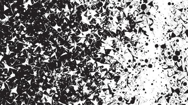 Arte de negro monocromo grunge textura en blanco antecedentes vector