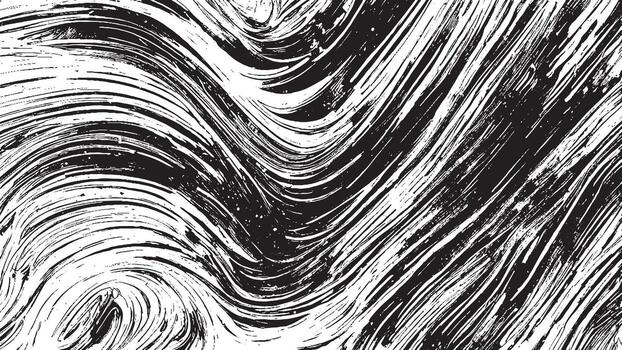 Arte de negro monocromo grunge textura en blanco antecedentes vector