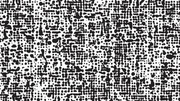 Deeply Textured Black Monochrome Gritty Overlay Texture on Crisp White Background vector