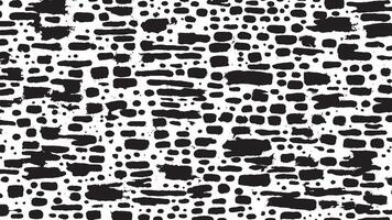 Deeply Textured Black Monochrome Gritty Overlay Texture on Crisp White Background vector