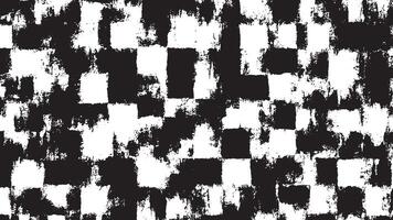 Deeply Textured Black Monochrome Gritty Overlay Texture on Crisp White Background vector