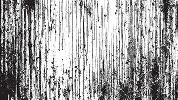 Deeply Textured Black Monochrome Gritty Overlay Texture on Crisp White Background vector