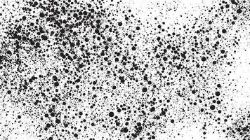 Detailed Dark Gritty Grunge Texture Overlay in Monochrome on Clean White Surface vector