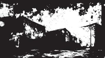 Intricately Textured Monochrome Grunge Overlay on White Background, Highlighting Fine Details vector