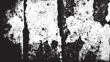 Intensely Dark Black Grunge Texture Overlay on Pure White Background, Emphasizing Depth vector