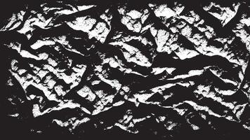 Intensely Dark Black Grunge Texture Overlay on Pure White Background, Emphasizing Depth vector