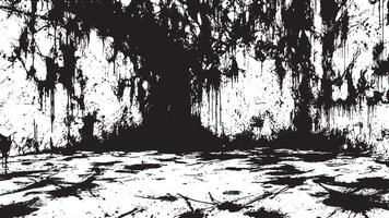 Black and White Gritty Grunge Texture with Fine Details and Delicate Patterns vector