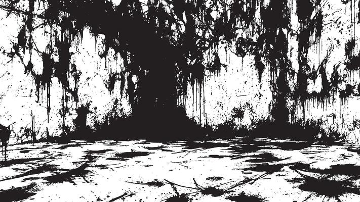 Black and White Gritty Grunge Texture with Fine Details and Delicate Patterns
