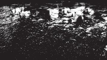 Bold Black Grunge Texture on Clean White Surface, Featuring Sharp Edges and Intense Shades vector