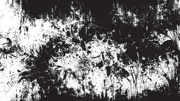 Bold Black Grunge Texture on Clean White Surface, Featuring Sharp Edges and Intense Shades vector