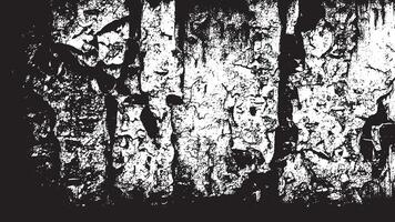 Bold Black Grunge Texture on Clean White Surface, Featuring Sharp Edges and Intense Shades vector