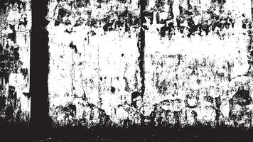 Bold Black Grunge Texture on Clean White Surface, Featuring Sharp Edges and Intense Shades vector