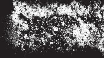 Bold Black Grunge Texture on Clean White Surface, Featuring Sharp Edges and Intense Shades vector