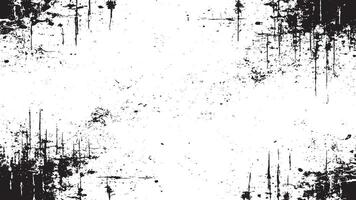 Rugged Black Grunge Texture Overlay on White Background - High-Resolution Graphic vector