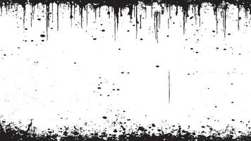 Rugged Black Grunge Texture Overlay on White Background - High-Resolution Graphic vector