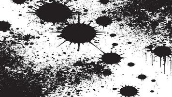 Rugged Black Grunge Texture Overlay on White Background - High-Resolution Graphic vector