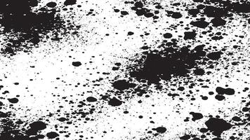 Rugged Black Grunge Texture Overlay on White Background - High-Resolution Graphic vector