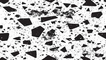 Rough and Gritty Black Grunge Pattern on White Background - High-Resolution vector