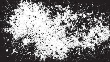 Black grunge Gritty Monochrome Overlay Texture on White Background for backgrounds and textures vector