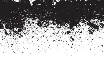 Black grunge Gritty Monochrome Overlay Texture on White Background for backgrounds and textures vector
