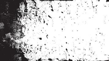 Black grunge Gritty Monochrome Overlay Texture on White Background for backgrounds and textures vector