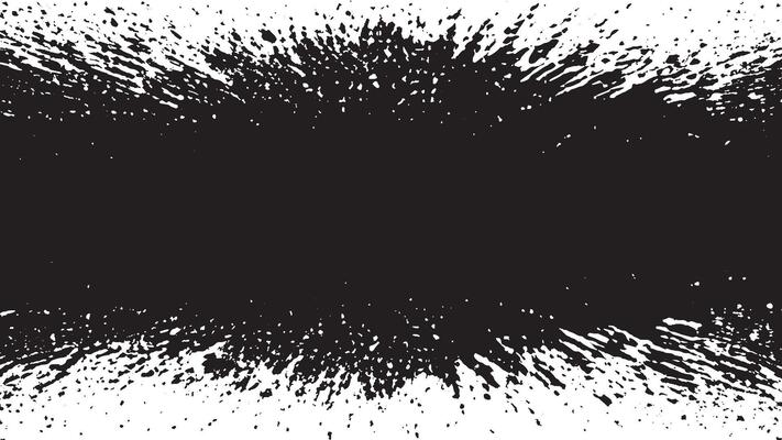 Black grunge Gritty Monochrome Overlay Texture on White Background for backgrounds and textures