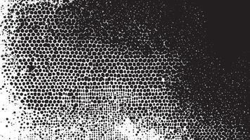 Black grunge Gritty Monochrome Overlay Texture on White Background for backgrounds and textures vector