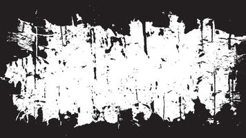 Black grunge Gritty Monochrome Overlay Texture on White Background for backgrounds and textures vector