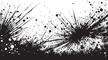 Black grunge Gritty Monochrome Overlay Texture on White Background for backgrounds and textures vector
