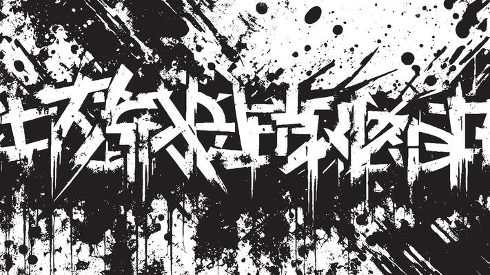 Black grungy Gritty Texture Illustration on White Background for backgrounds and textures, black overlay monochrome texture on white background