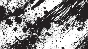 Black grungy Gritty Texture Illustration on White Background for backgrounds and textures, black overlay monochrome texture on white background vector