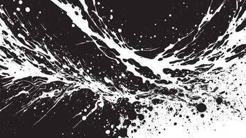 Black grungy Gritty Texture Illustration on White Background for backgrounds and textures, black overlay monochrome texture on white background vector