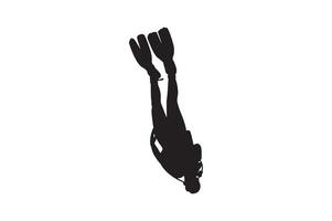 Scuba diver , scuba diver silhouettes vector