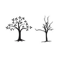 Tree silhouette set, Tree Silhouette art set. vector