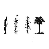 Tree silhouette set, Tree Silhouette art set. vector