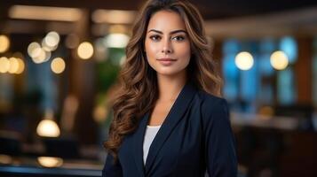 Confident Businesswoman in Law Firm photo