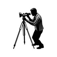 world photography day element silhouette of man vector