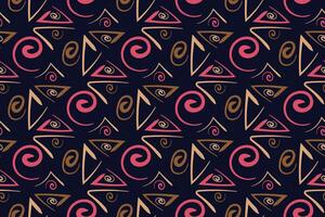 African clash seamless pattern in ethnic tribal style. Can be printed and used as wrapping paper, wallpaper, textile, fabric, apparel, etc. vector