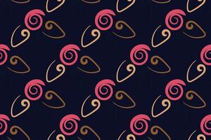 African clash seamless pattern in ethnic tribal style. Can be printed and used as wrapping paper, wallpaper, textile, fabric, apparel, etc. vector
